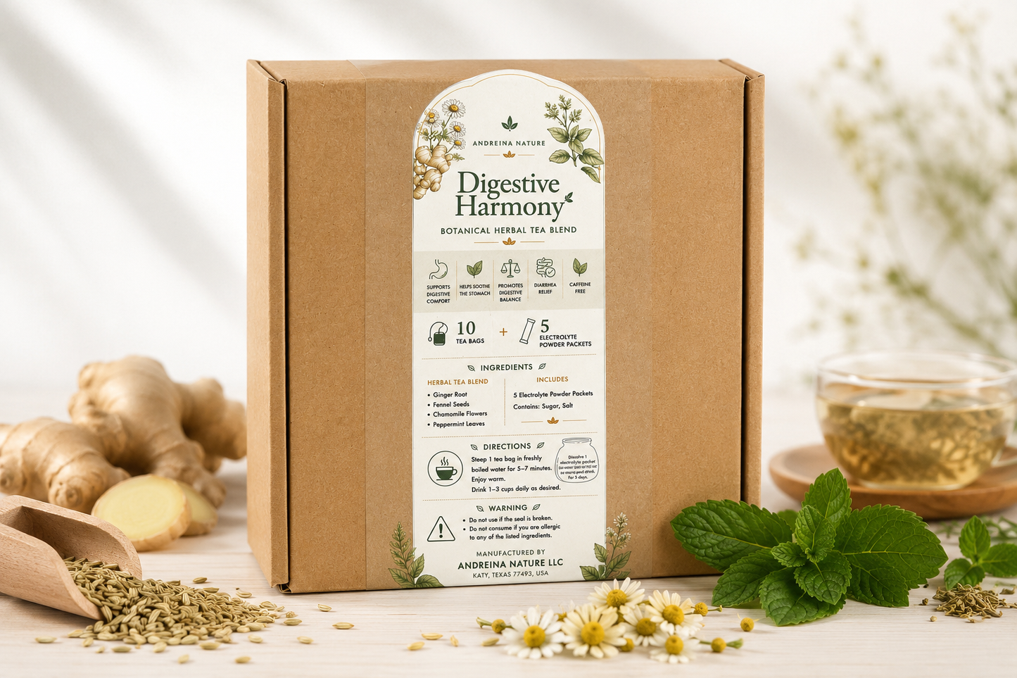 Digestive Harmony Botanical Herbal Blend